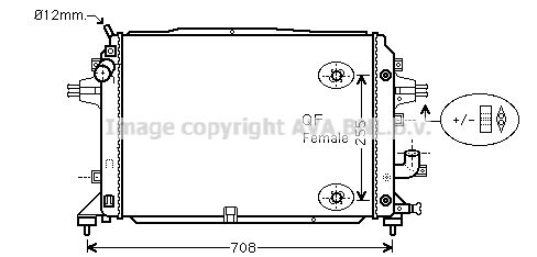 AVA QUALITY COOLING Радиатор, охлаждение двигателя OL2460